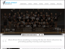 Tablet Screenshot of mainstreetdance.biz